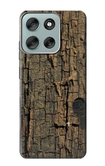 S0598 Wood Graphic Printed Case For Motorola Moto G56