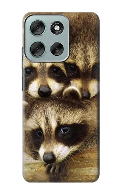 S0977 Baby Raccoons Case For Motorola Moto G56