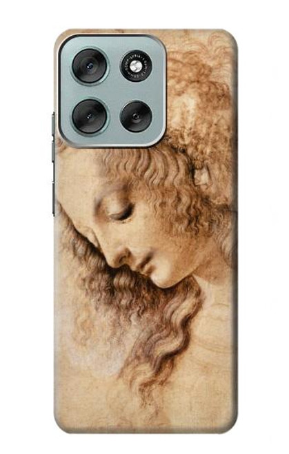 S1045 Leonardo da Vinci Woman's Head Case For Motorola Moto G56