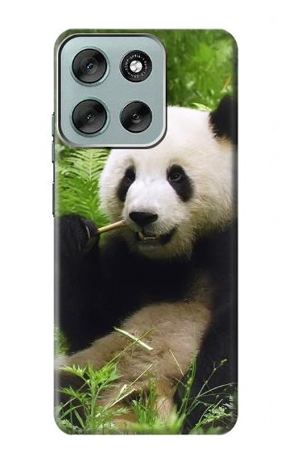 S1073 Panda Enjoy Eating Case For Motorola Moto G56