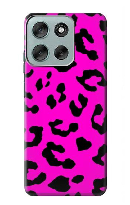 S1850 Pink Leopard Pattern Case For Motorola Moto G56