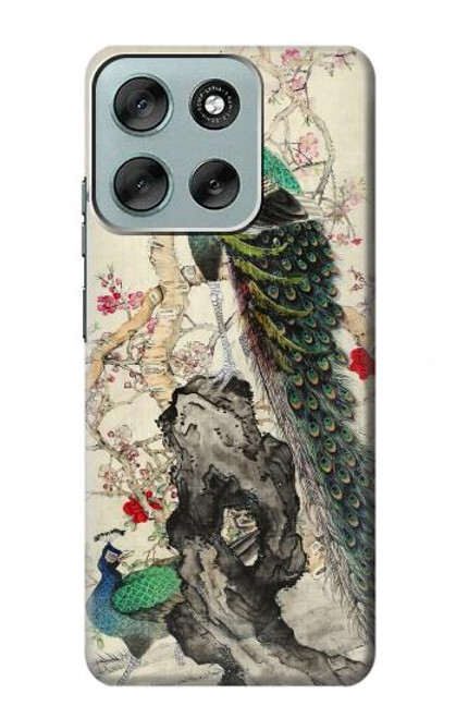 S2086 Peacock Painting Case For Motorola Moto G56