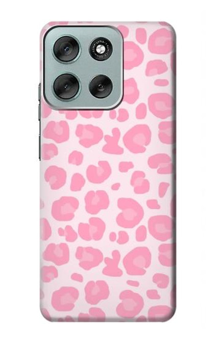 S2213 Pink Leopard Pattern Case For Motorola Moto G56