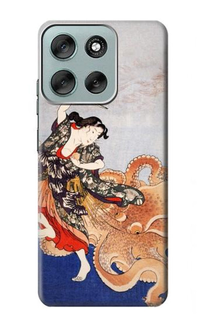 S2496 Japan Art Utagawa Kuniyoshi Tamatori Case For Motorola Moto G56