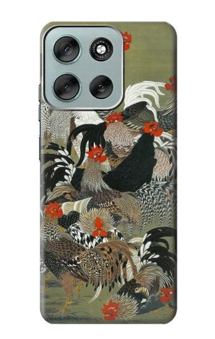 S2699 Ito Jakuchu Rooster Case For Motorola Moto G56