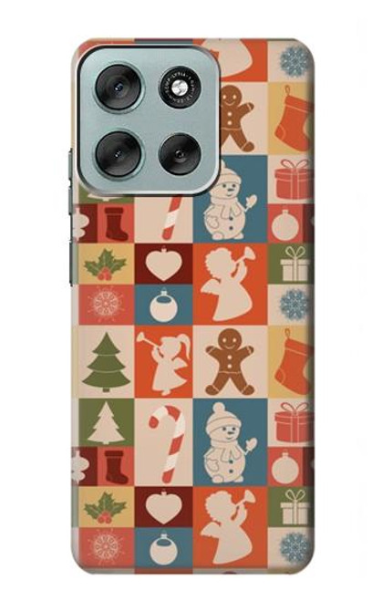 S2854 Cute Xmas Pattern Case For Motorola Moto G56