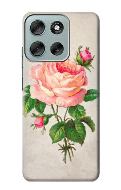 S3079 Vintage Pink Rose Case For Motorola Moto G56