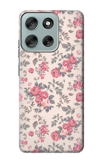 S3095 Vintage Rose Pattern Case For Motorola Moto G56