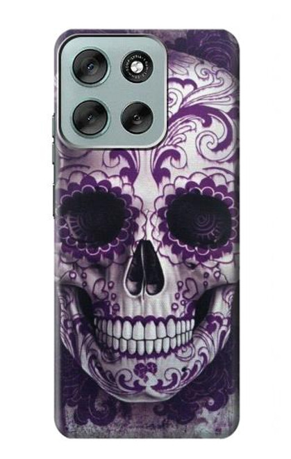 S3582 Purple Sugar Skull Case For Motorola Moto G56