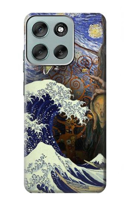 S3851 World of Art Van Gogh Hokusai Da Vinci Case For Motorola Moto G56