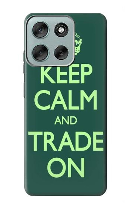 S3862 Keep Calm and Trade On Case For Motorola Moto G56
