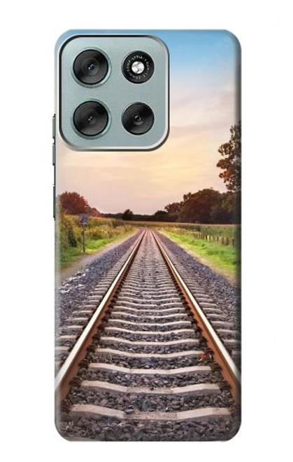 S3866 Railway Straight Train Track Case For Motorola Moto G56