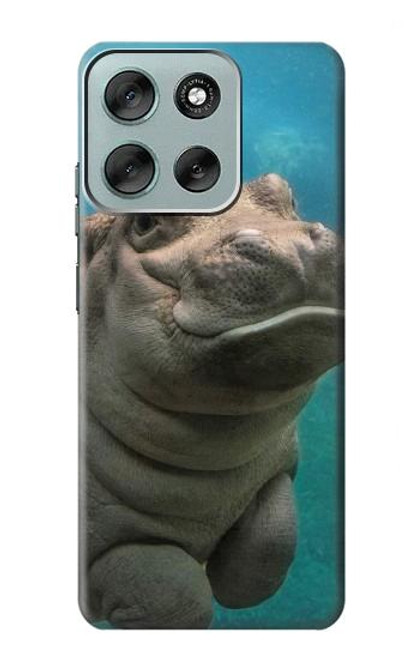 S3871 Cute Baby Hippo Hippopotamus Case For Motorola Moto G56