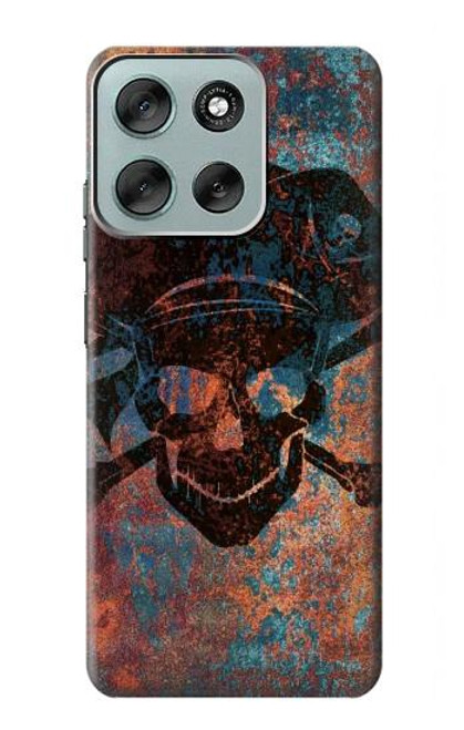S3895 Pirate Skull Metal Case For Motorola Moto G56