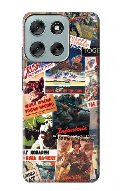 S3905 Vintage Army Poster Case For Motorola Moto G56