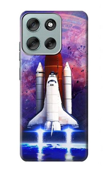 S3913 Colorful Nebula Space Shuttle Case For Motorola Moto G56