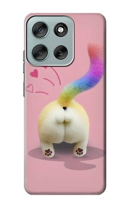 S3923 Cat Bottom Rainbow Tail Case For Motorola Moto G56