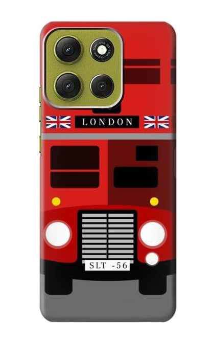 S2058 England British Double Decker Bus Case For Motorola Moto G86