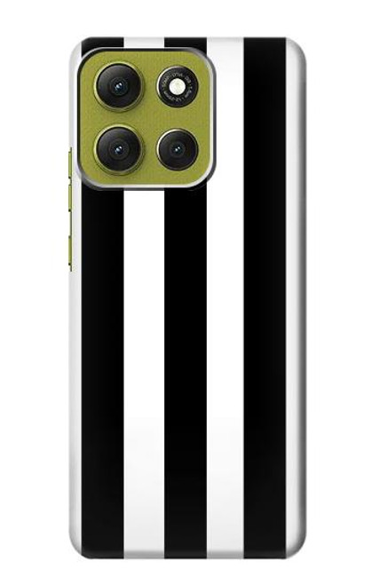 S2297 Black and White Vertical Stripes Case For Motorola Moto G86