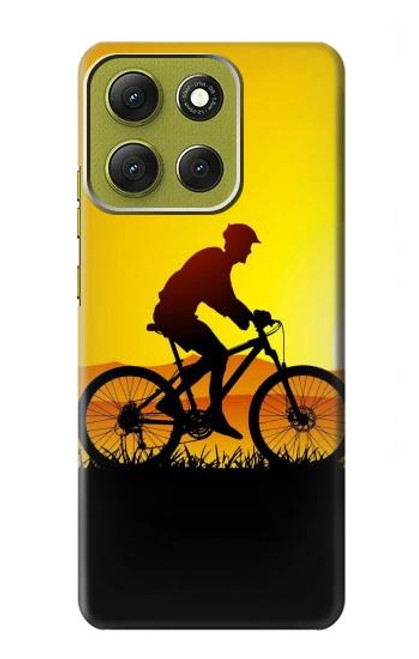S2385 Bicycle Bike Sunset Case For Motorola Moto G86