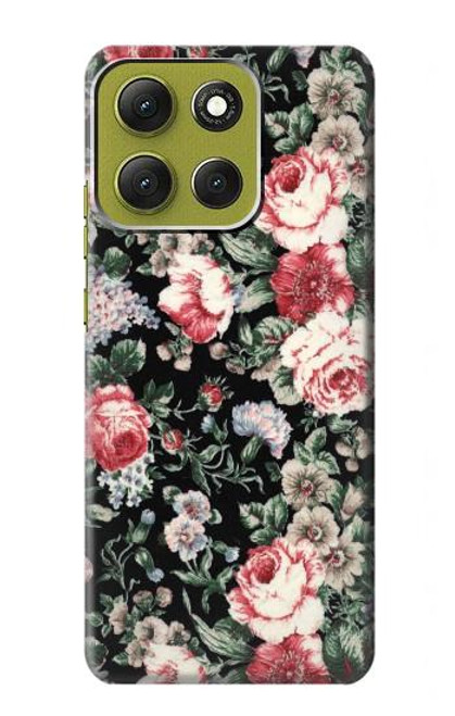 S2727 Vintage Rose Pattern Case For Motorola Moto G86