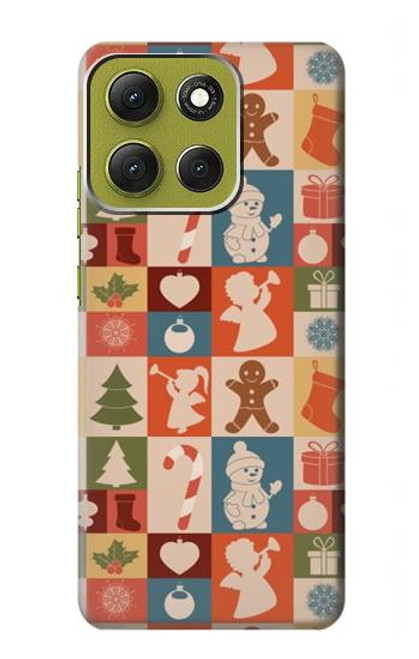 S2854 Cute Xmas Pattern Case For Motorola Moto G86
