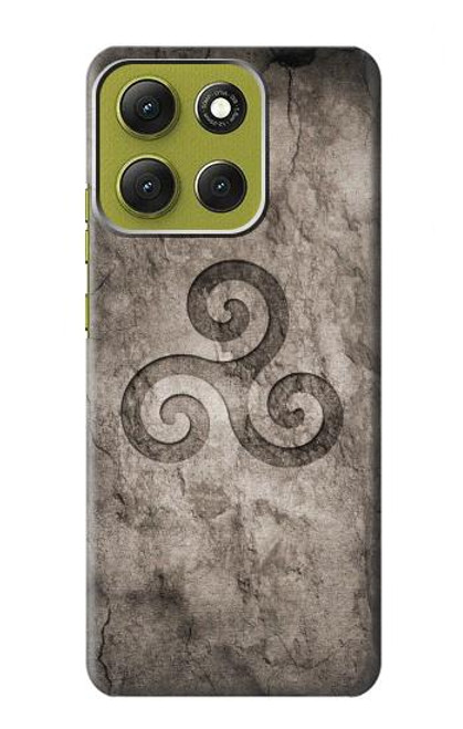 S2892 Triskele Symbol Stone Texture Case For Motorola Moto G86