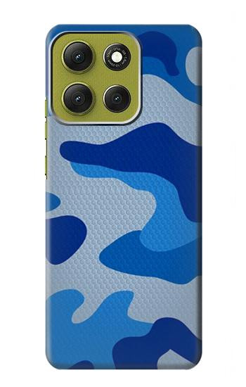 S2958 Army Blue Camo Camouflage Case For Motorola Moto G86