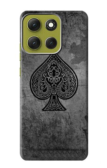 S3446 Black Ace Spade Case For Motorola Moto G86