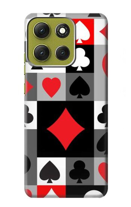 S3463 Poker Card Suit Case For Motorola Moto G86