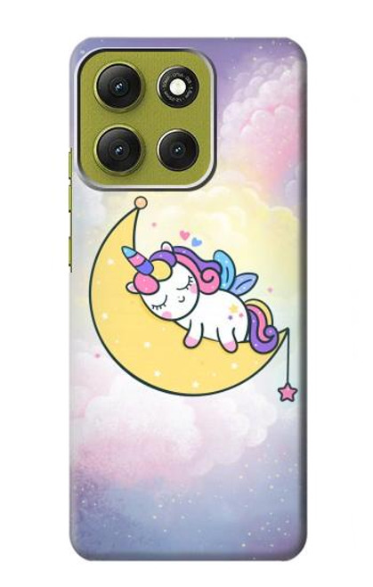 S3485 Cute Unicorn Sleep Case For Motorola Moto G86