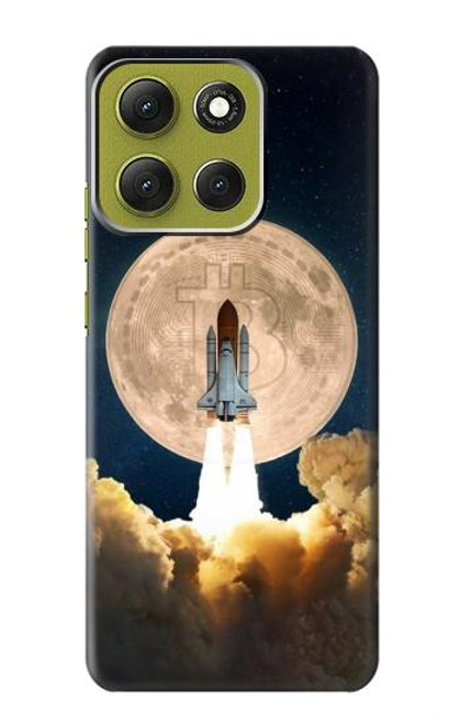S3859 Bitcoin to the Moon Case For Motorola Moto G86