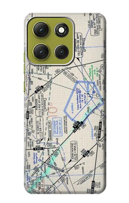 S3882 Flying Enroute Chart Case For Motorola Moto G86