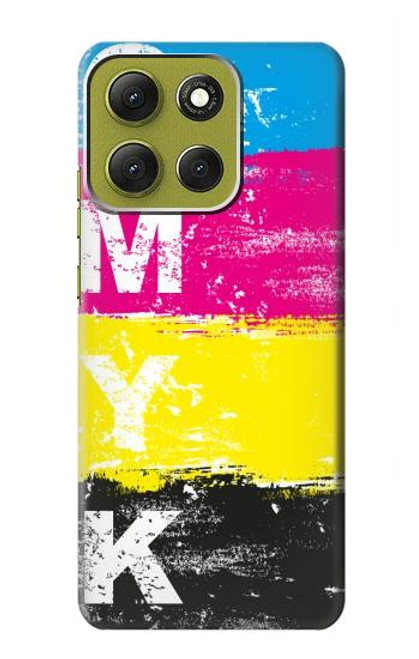 S3930 Cyan Magenta Yellow Key Case For Motorola Moto G86