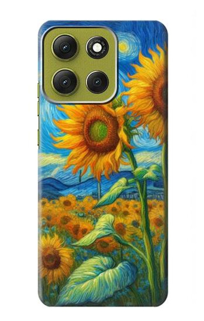S4019 Sunflower Van Gogh Style Case For Motorola Moto G86