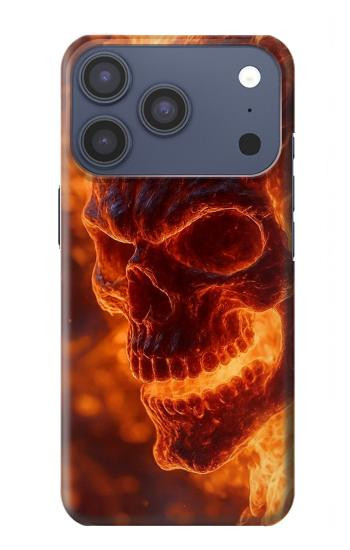 S4062 Fire Skull Case For iPhone 17 Pro, 18 Pro
