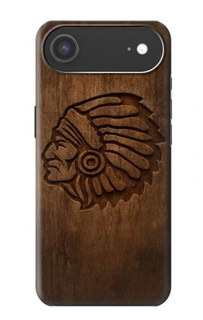 S4035 Native American Wood Carving Case For iPhone Air