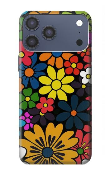 S4043 Colorful Flowers Cartoon Case For iPhone 17 Pro Max, 18 Pro Max