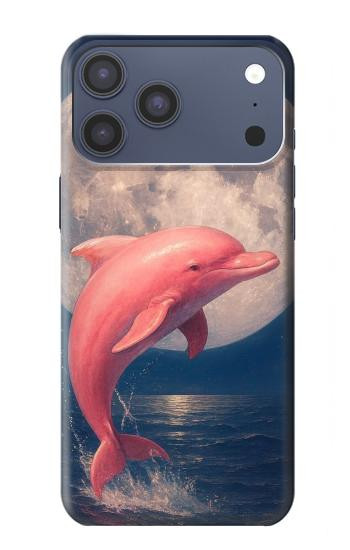 S4045 Dolphin Moon Night Case For iPhone 17 Pro Max, 18 Pro Max