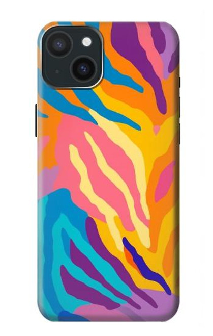 S4037 Colorful Zebra Pattern Case For iPhone 15 Plus
