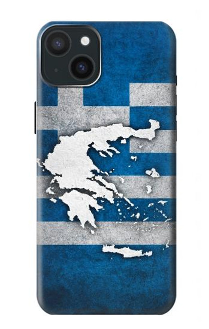 S4074 The Flag of Greece Case For iPhone 15 Plus