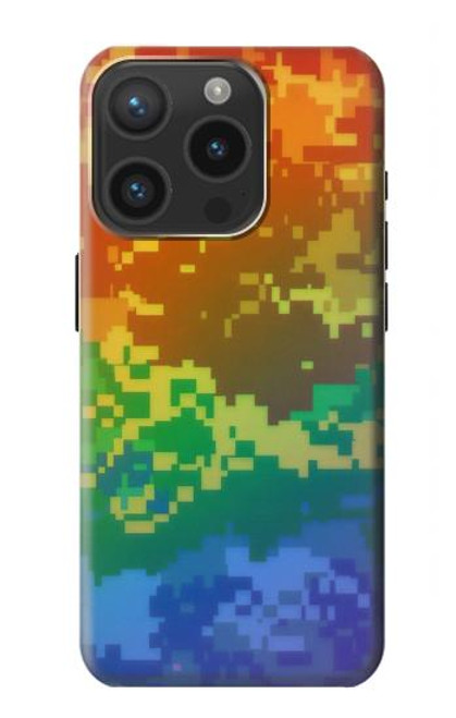 S4047 LGBTQ Camouflage Case For iPhone 15 Pro