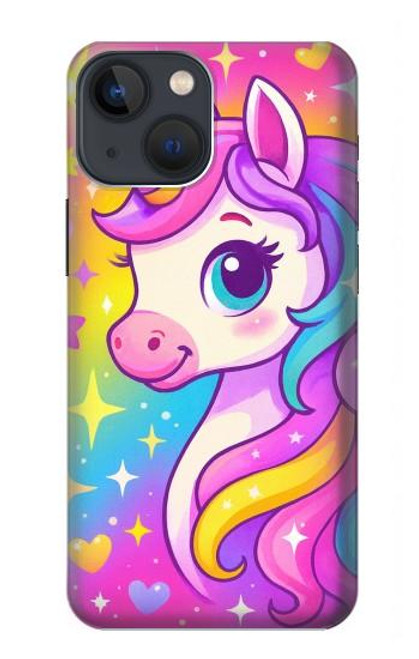 S4057 Cute Unicorn Cartoon Case For iPhone 13 mini