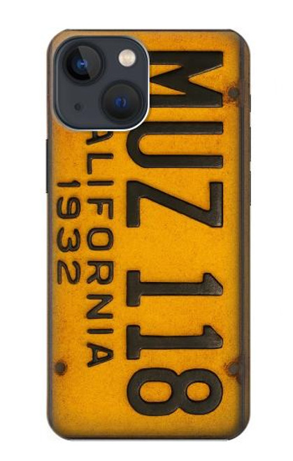 S4060 Vintage California Car License Plate Case For iPhone 13 mini
