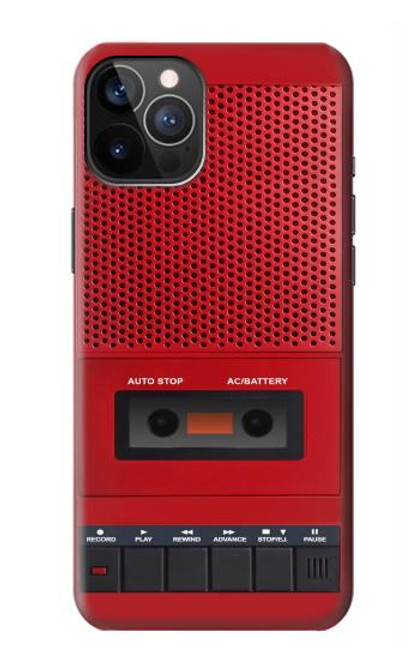 S4073 Vintage Red Cassette Player Graphic Case For iPhone 12, iPhone 12 Pro