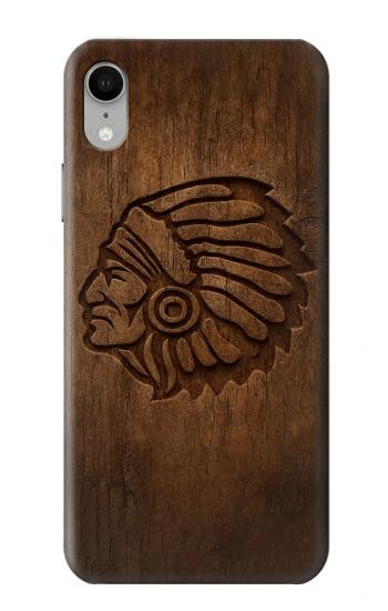 S4035 Native American Wood Carving Case For iPhone XR
