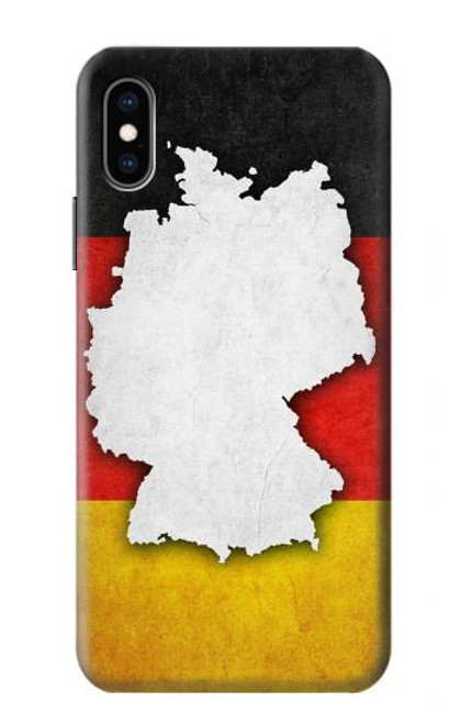 S4055 Germany Flag Case For iPhone X, iPhone XS