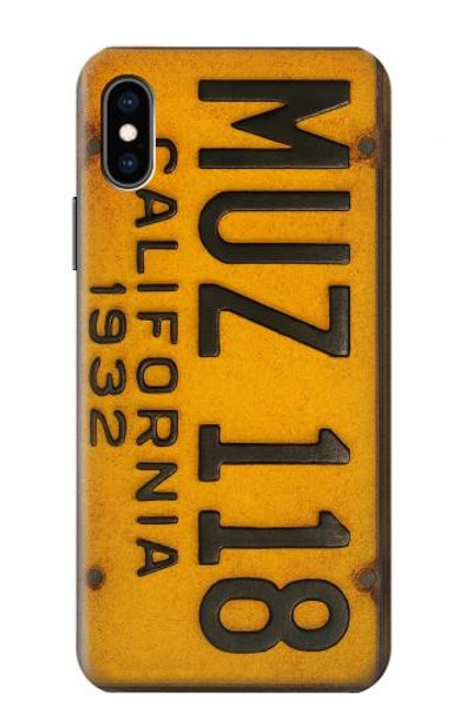 S4060 Vintage California Car License Plate Case For iPhone X, iPhone XS