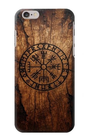 S4036 Viking Vegvisir Compass Wood Case For iPhone 6 6S