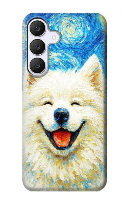 S4064 Smile Dog Van Gogh Starry Night Case For Samsung Galaxy S25 FE
